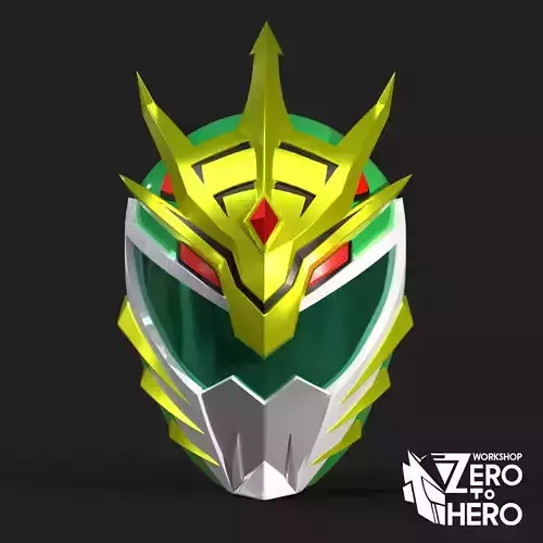 Power Ranger Drakkon Green Ranger Helmet