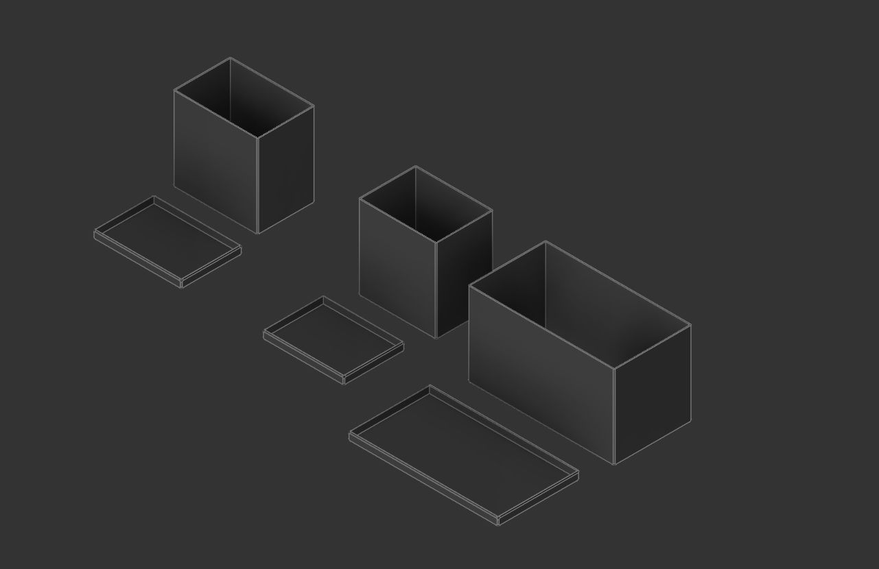 Storage Boxes 3D print model_5