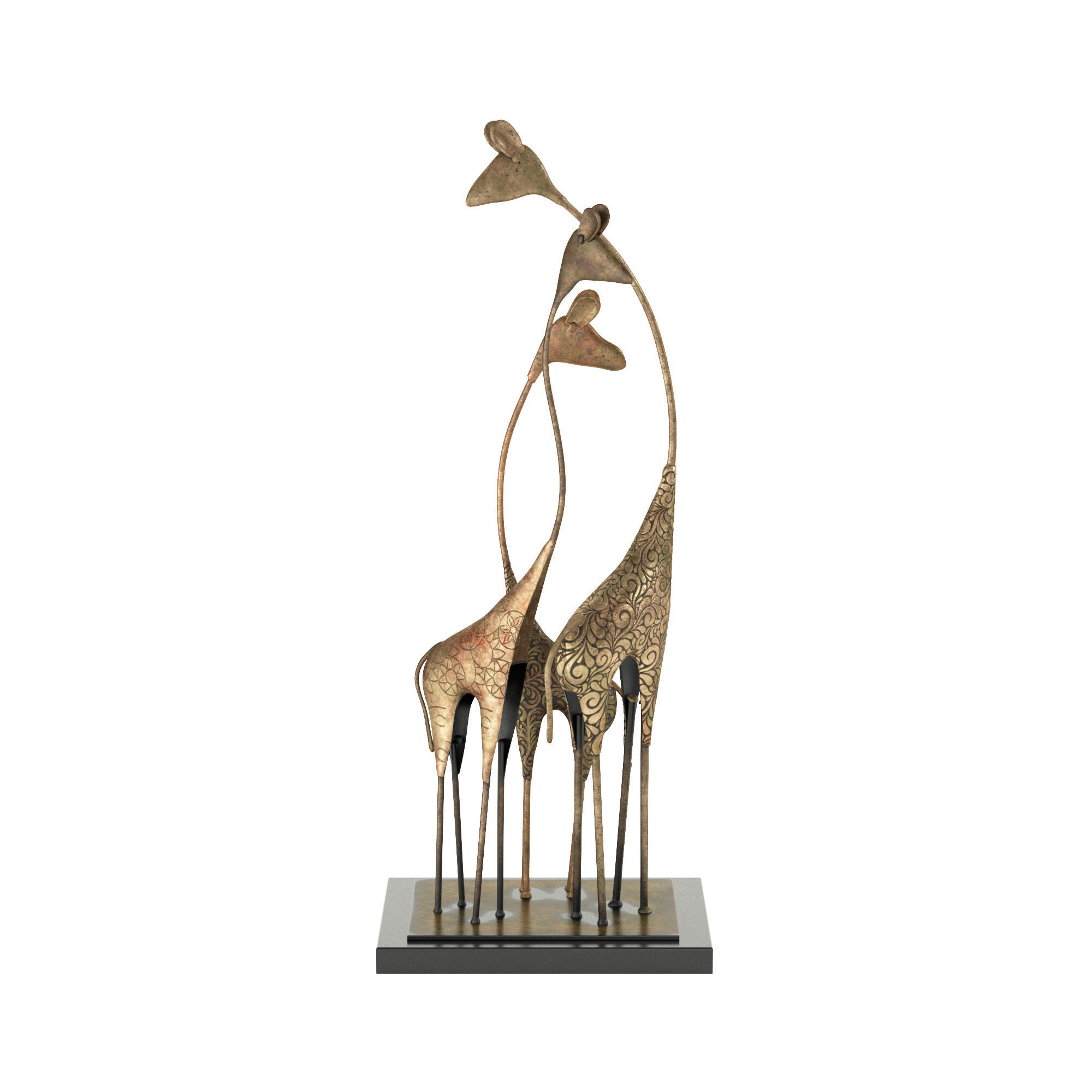 Safari Inspired Giraffe Ensemble 3D model_3