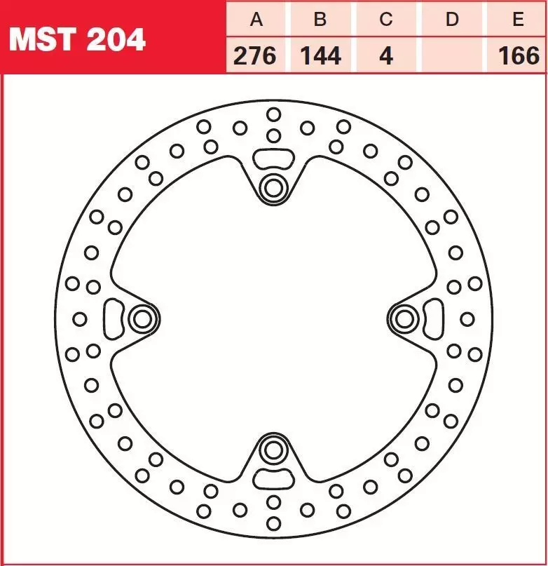 Brake disc TRW MST204 3D model