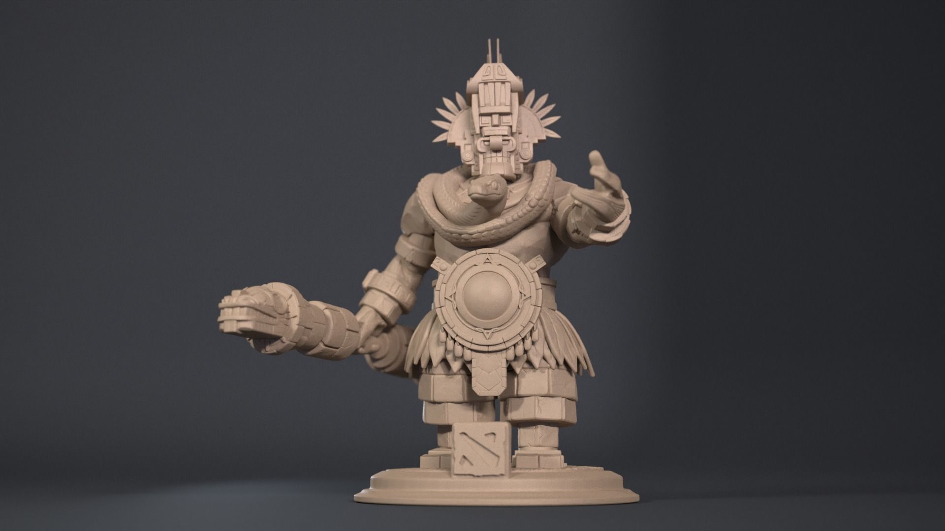 Earth spirit 3D print model_4