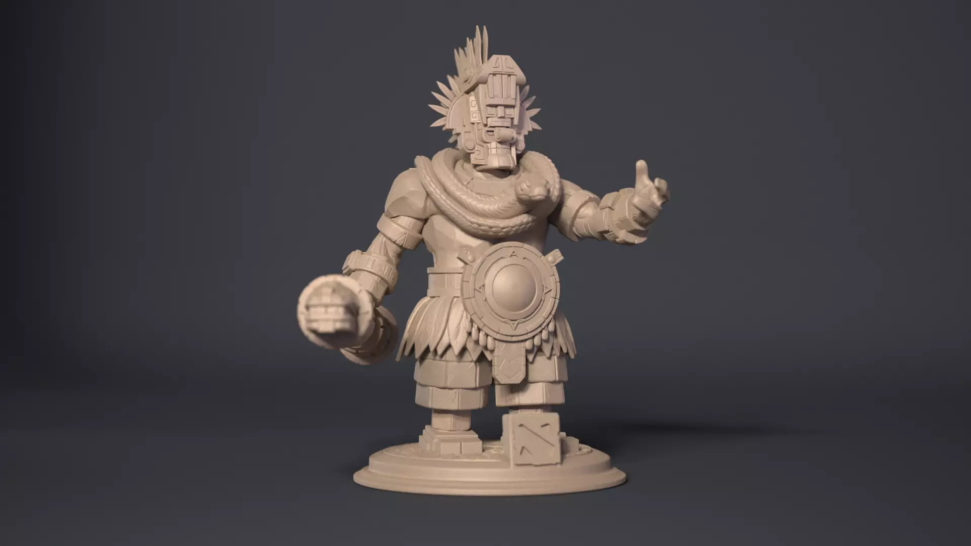 Earth spirit 3D print model_0