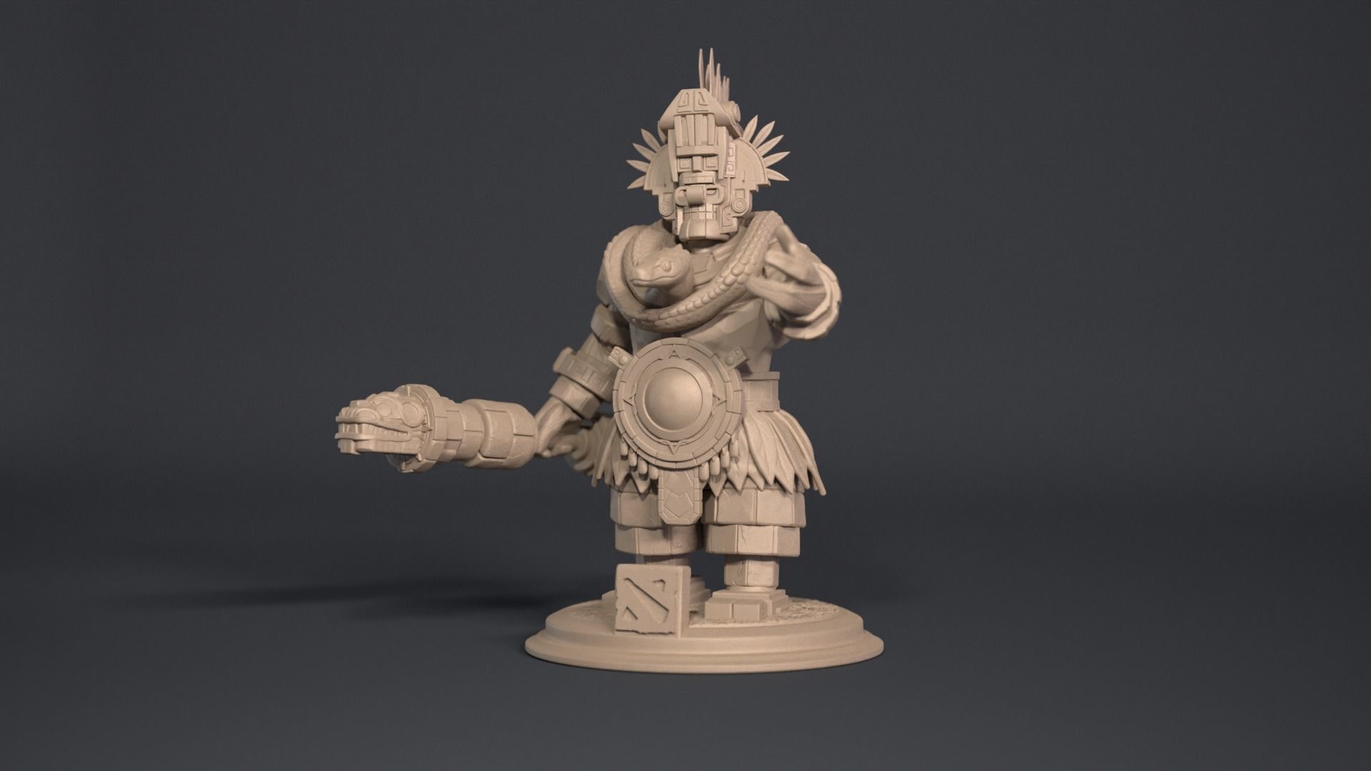 Earth spirit 3D print model_1