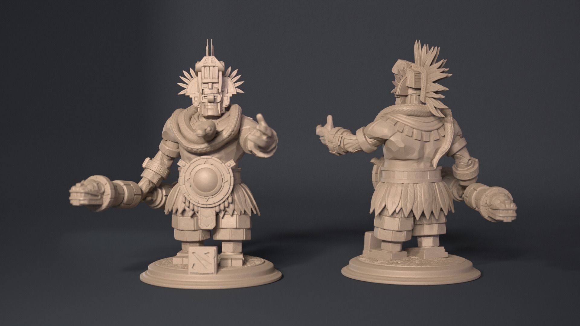 Earth spirit 3D print model_2