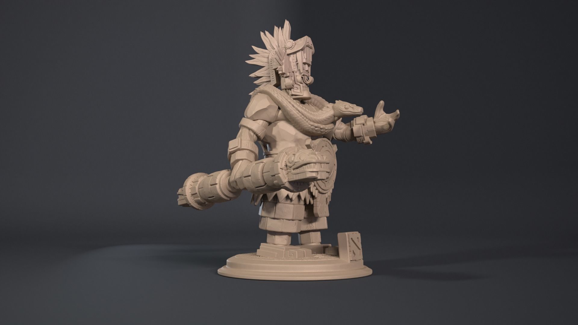 Earth spirit 3D print model_5