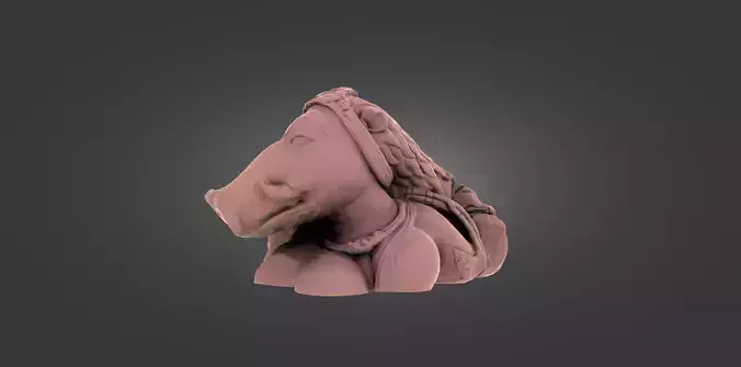 Vishnu Varahi 9th century India - High Poly 3D Print Ready 3D print model