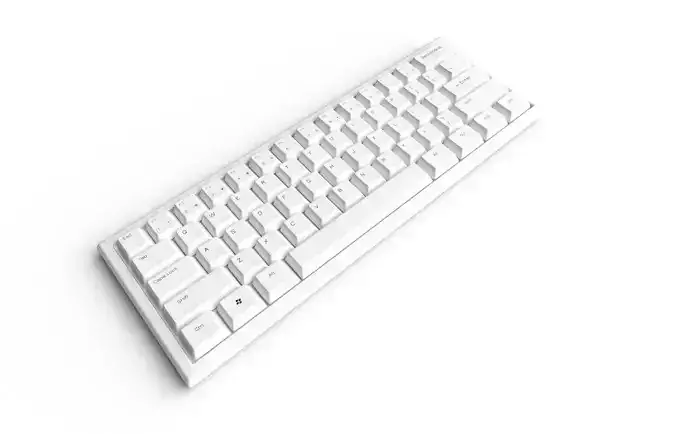 Pc Keyboard M05 White Low-poly 3D model