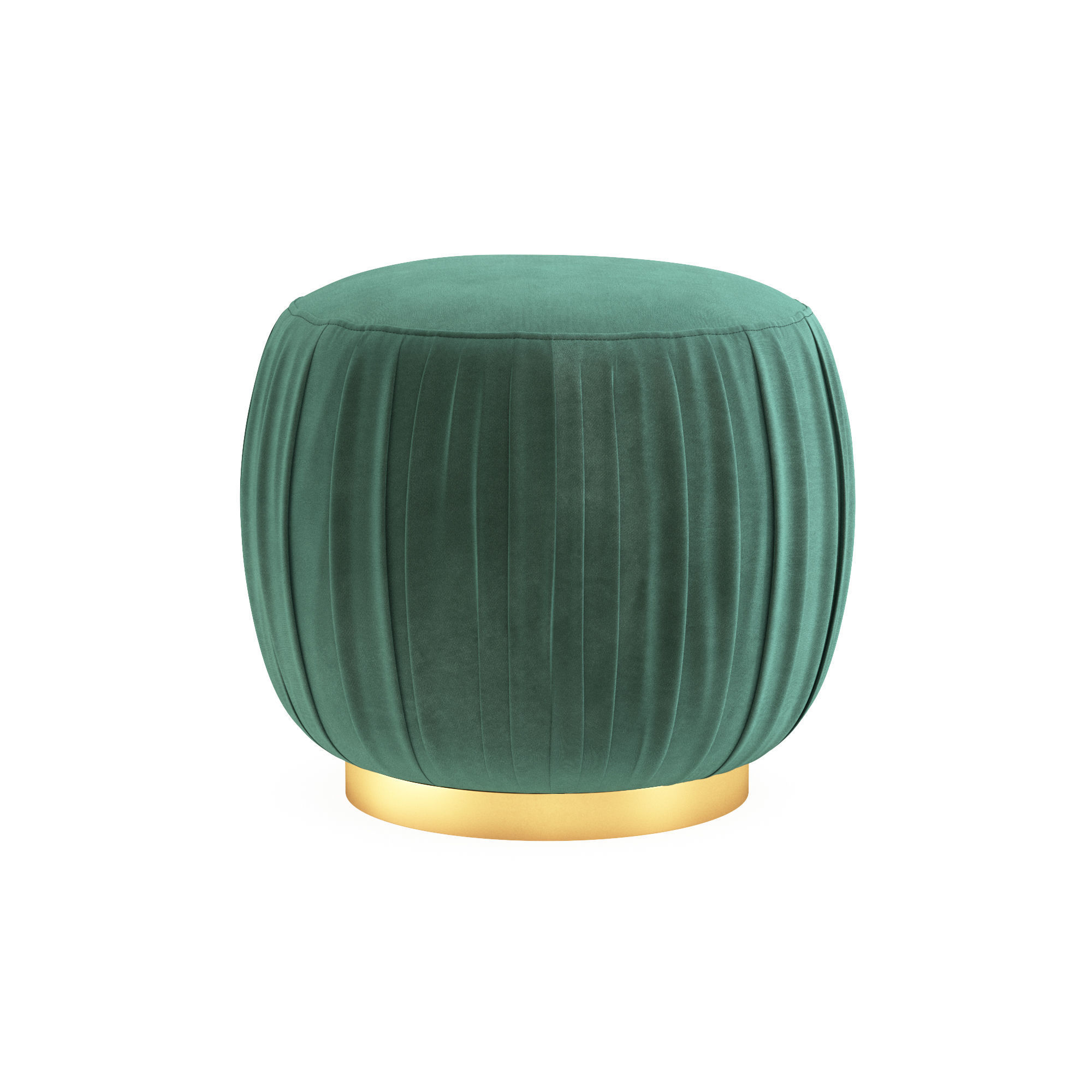 Ruched Ottoman - Luxurious 3D Model 3D model_2