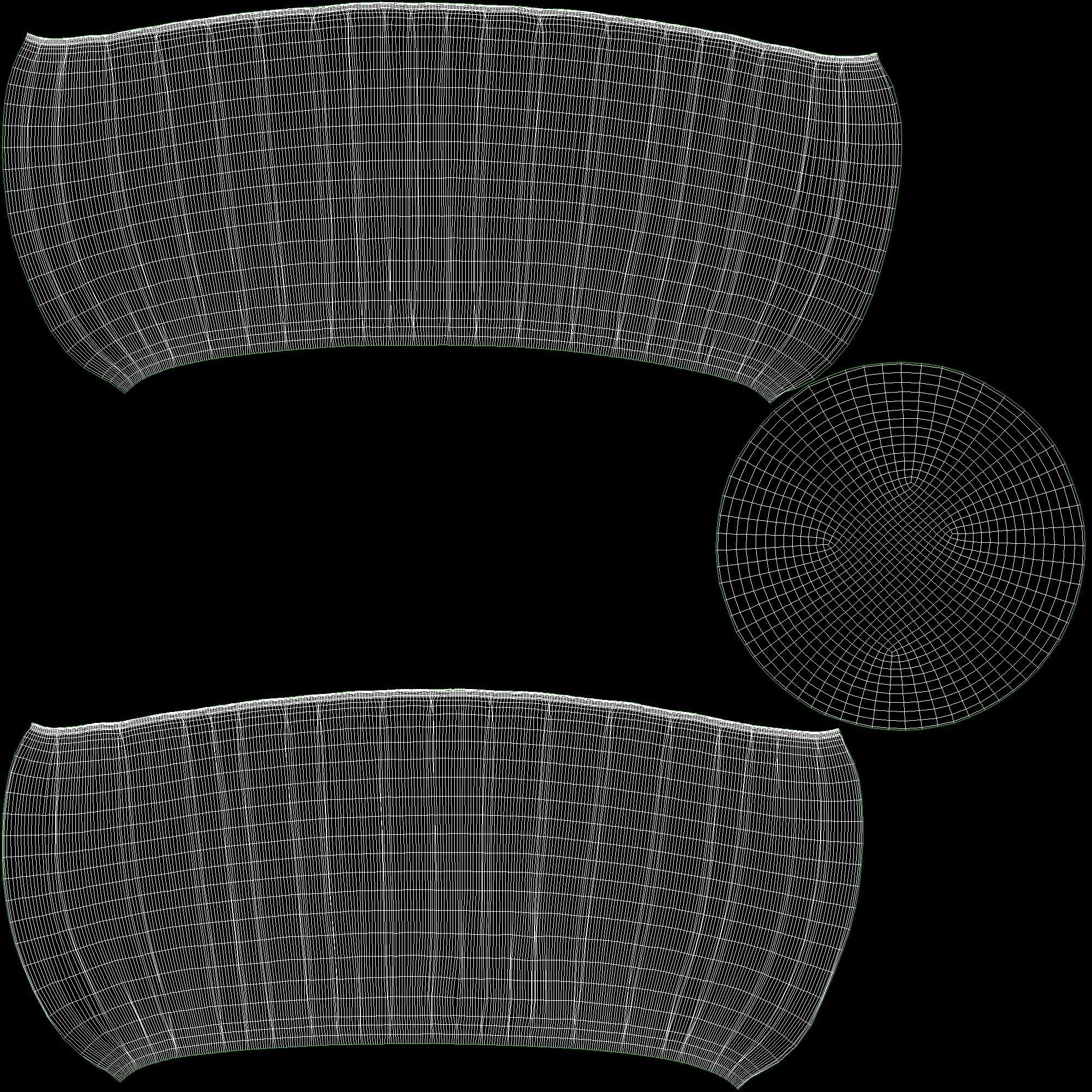 Ruched Ottoman - Luxurious 3D Model 3D model_7