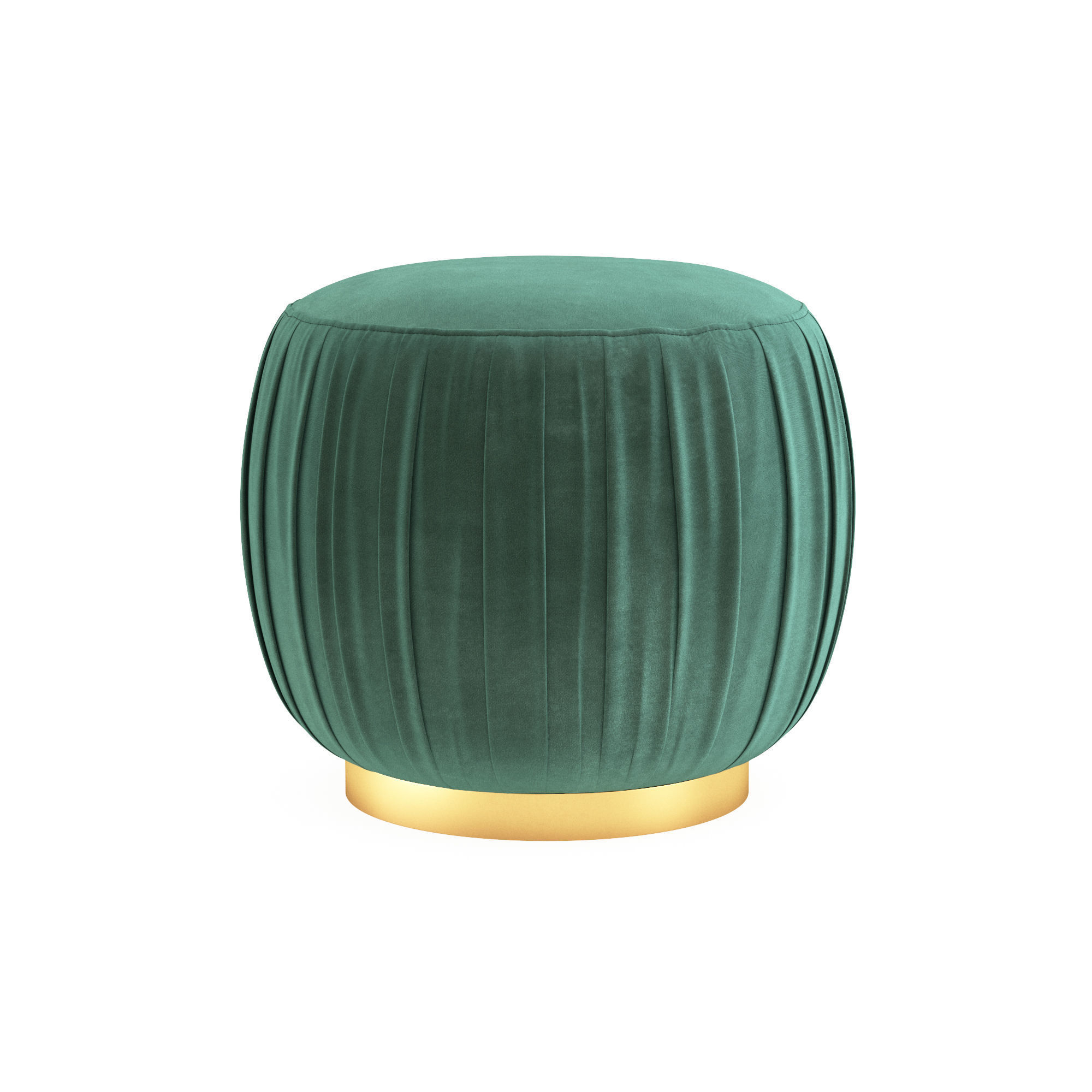 Ruched Ottoman - Luxurious 3D Model 3D model_3