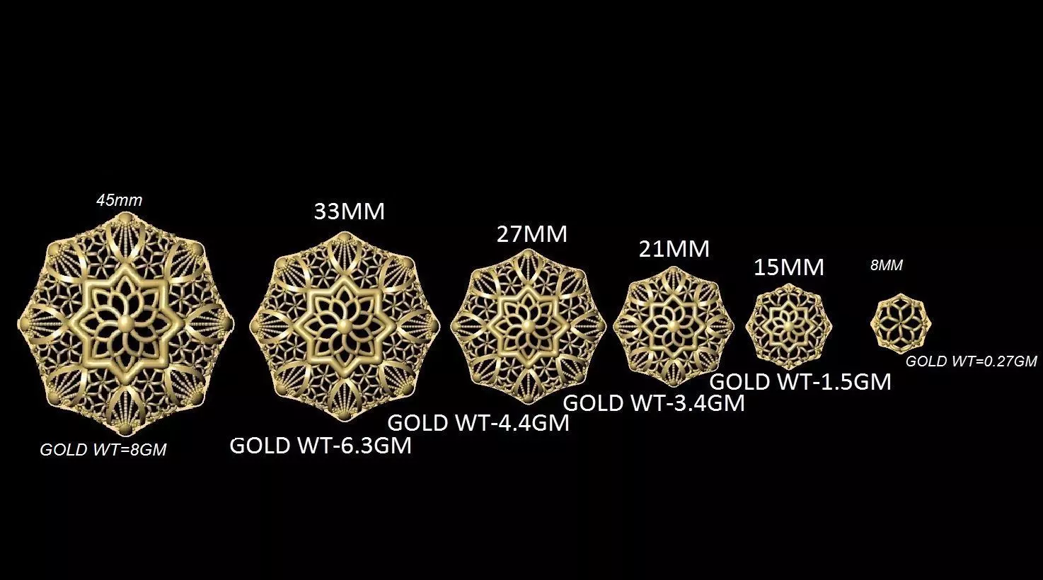 Turkish Kuwaiti dubai style Jali sets 055 3D print model