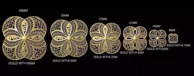 Turkish Kuwaiti dubai style Jali sets 052 3D print model