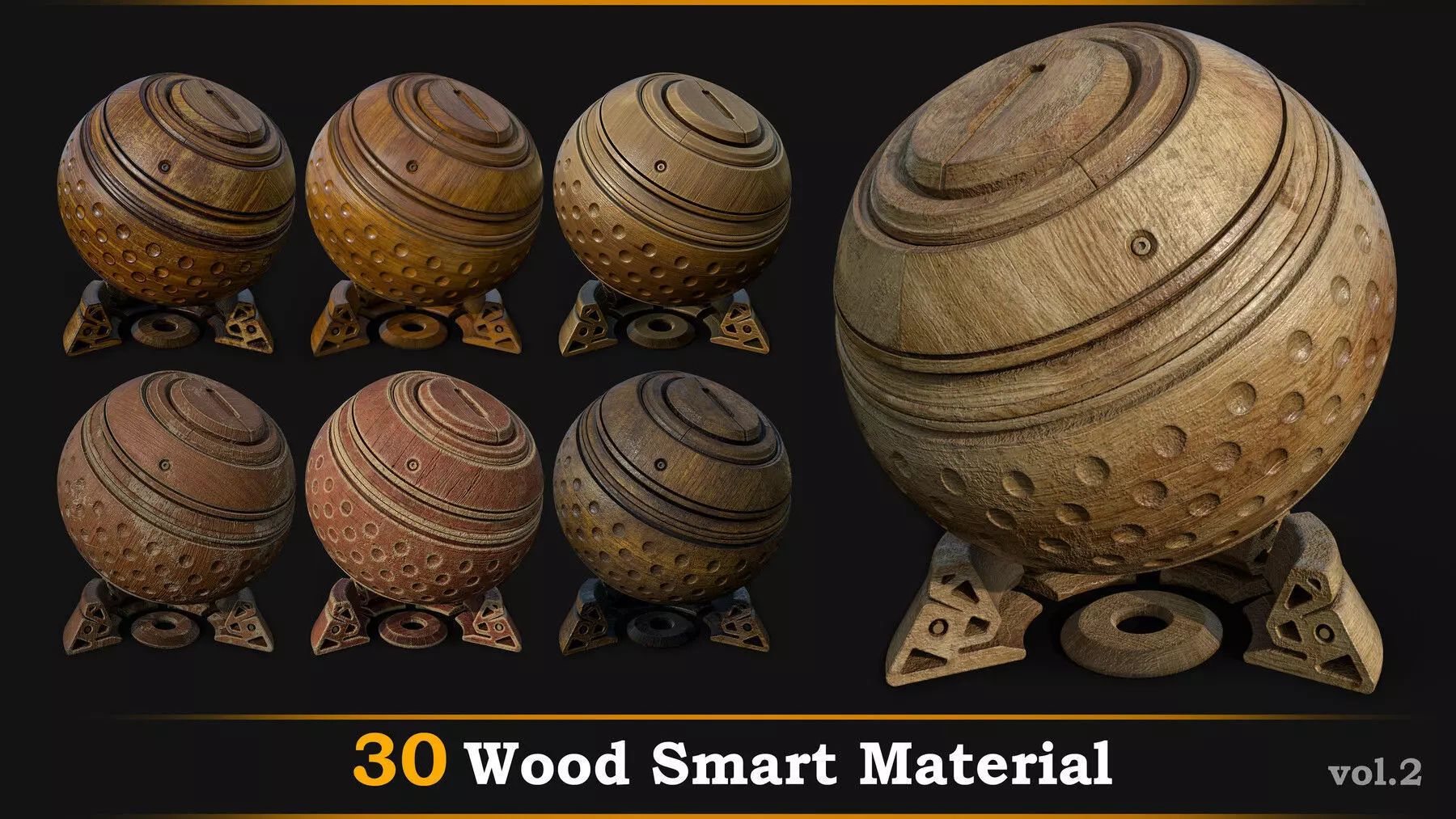 30 Wood Smart Material Vol-2- tutorial Texture