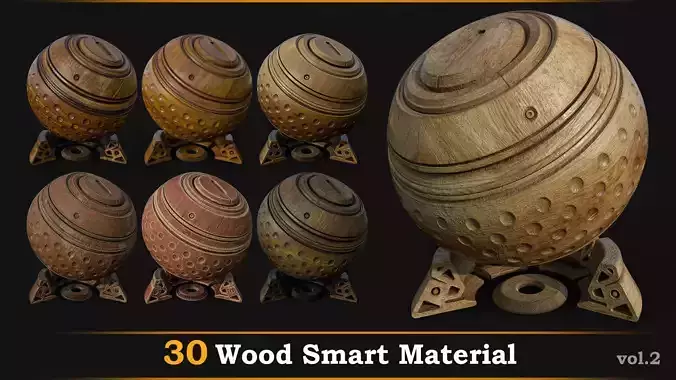 30 Wood Smart Material Vol-2- tutorial 