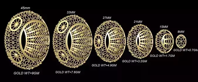 Turkish Kuwaiti dubai style Jali sets 050 3D print model