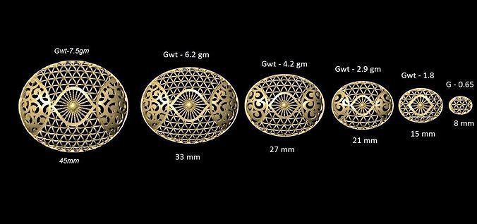 Turkish Kuwaiti dubai style Jali sets 039 3D print model