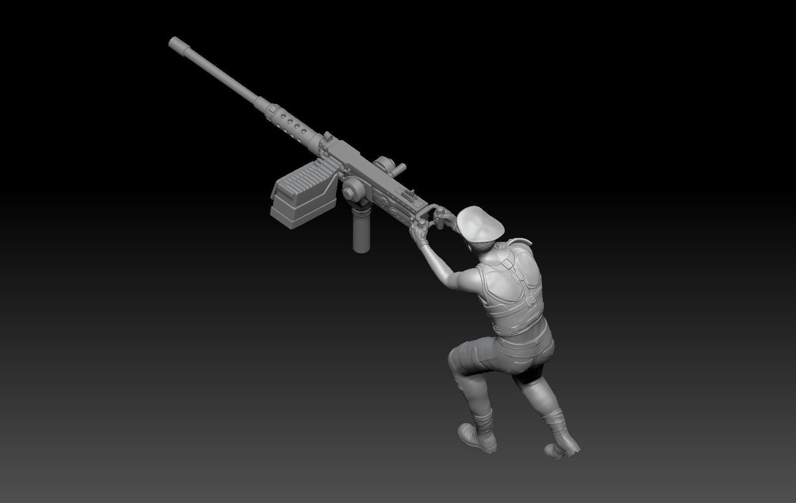 APOCALYPSE CAPTAIN MECHA MILITARY 1 3D print model_3