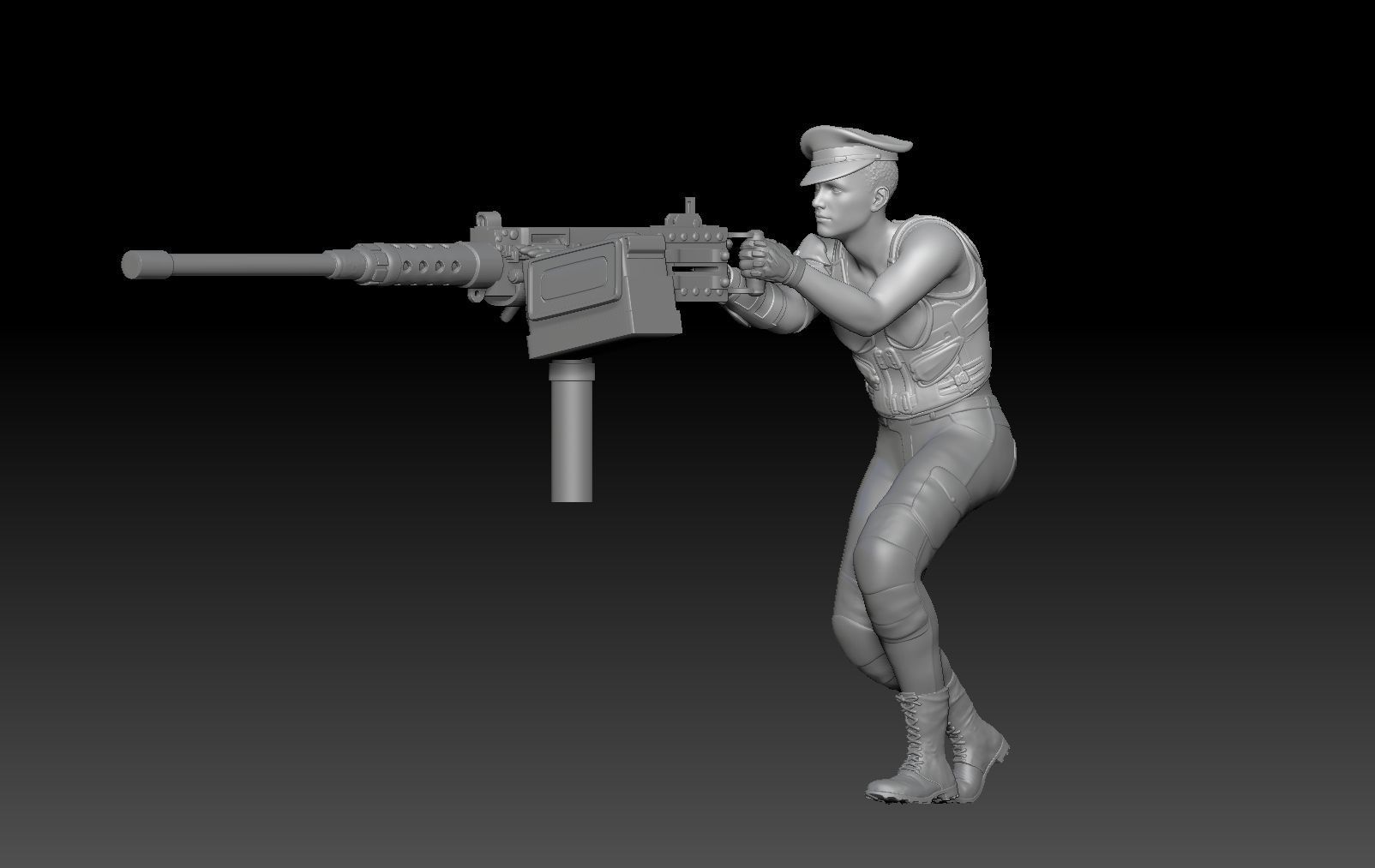 APOCALYPSE CAPTAIN MECHA MILITARY 1 3D print model_1