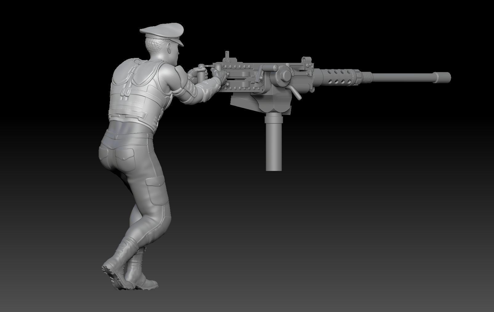 APOCALYPSE CAPTAIN MECHA MILITARY 1 3D print model_4