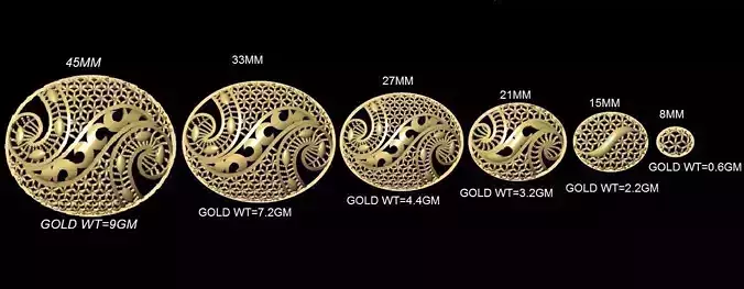 Turkish Kuwaiti dubai style Jali sets 020 3D print model