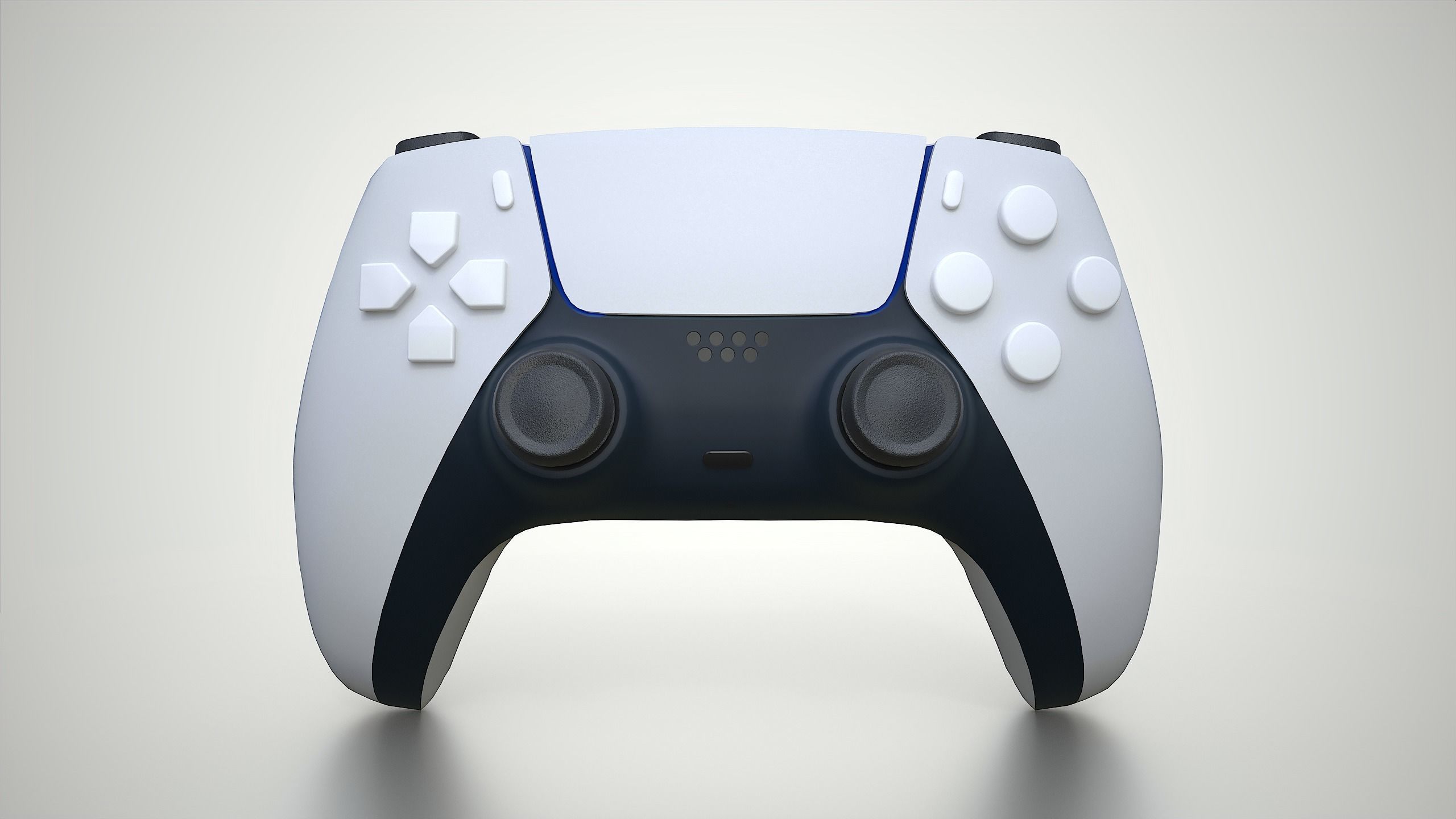 Playstation 5 Dualsense controller Low-poly 3D model_2