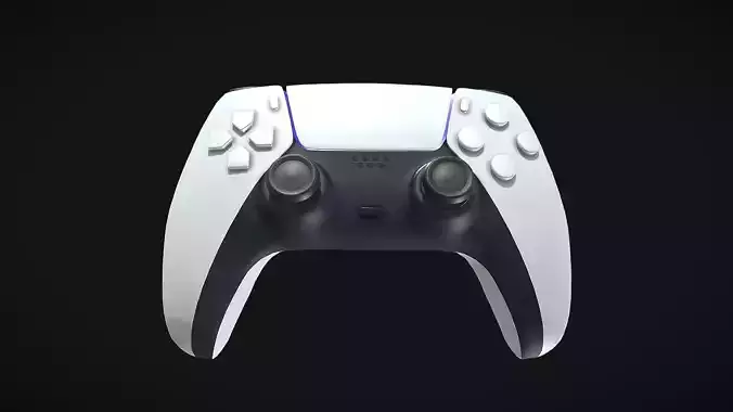 Playstation 5 Dualsense controller Low-poly 3D model