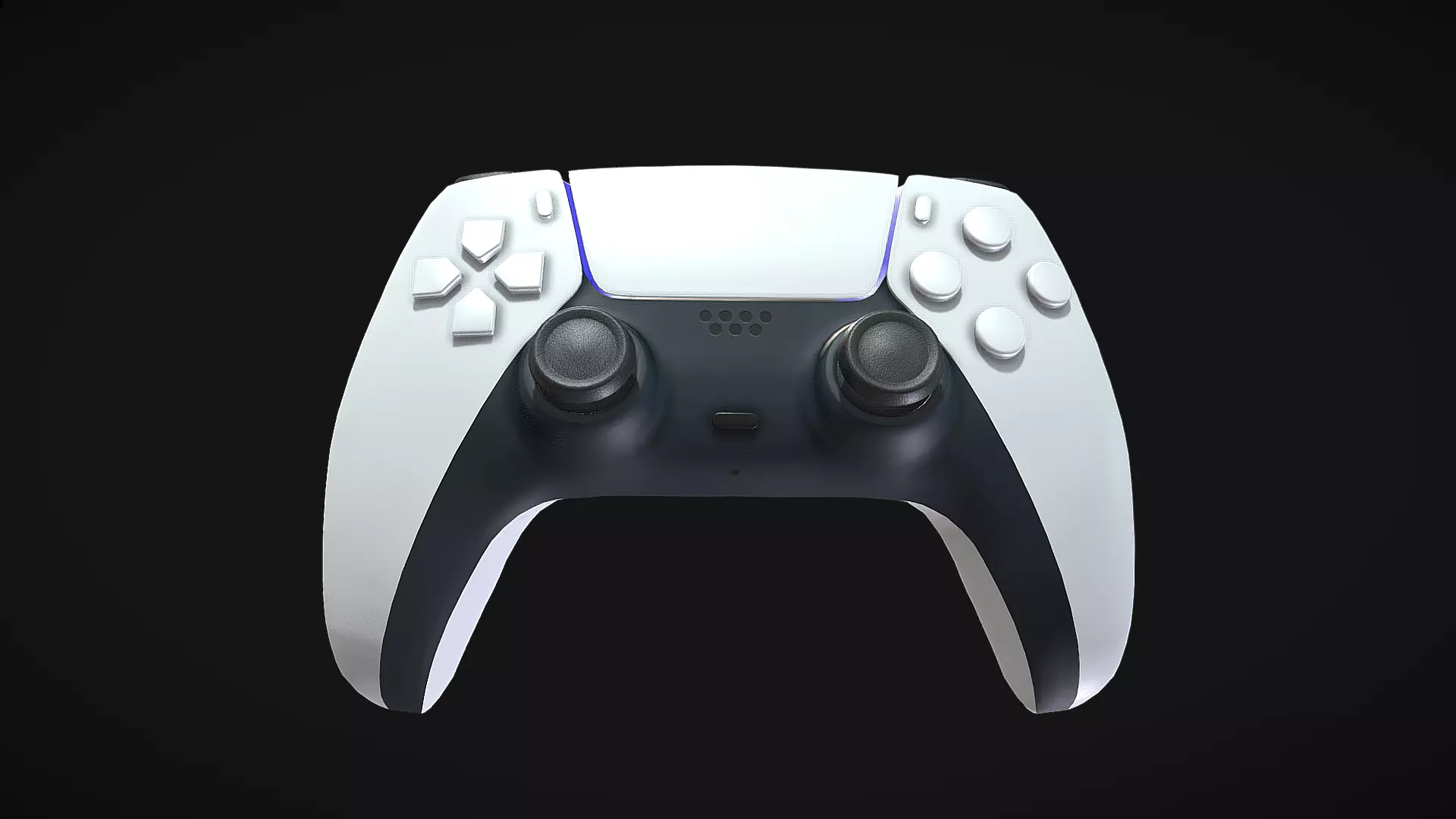 Playstation 5 Dualsense controller Low-poly 3D model_0