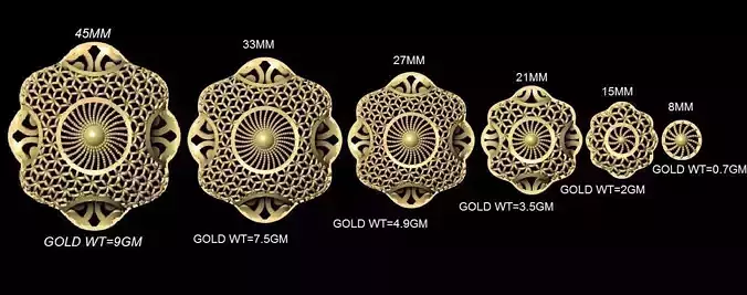 Turkish Kuwaiti dubai style Jali sets 017 3D print model