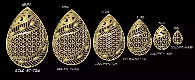 Turkish Kuwaiti dubai style Jali sets 015 3D print model