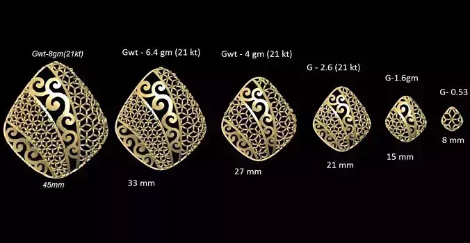 Turkish Kuwaiti dubai style Jali sets 011 3D print model