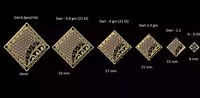 Turkish Kuwaiti dubai style Jali sets 009 3D print model