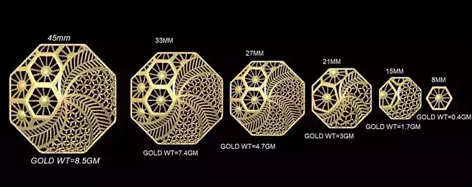 Turkish Kuwaiti dubai style Jali sets 006 3D print model