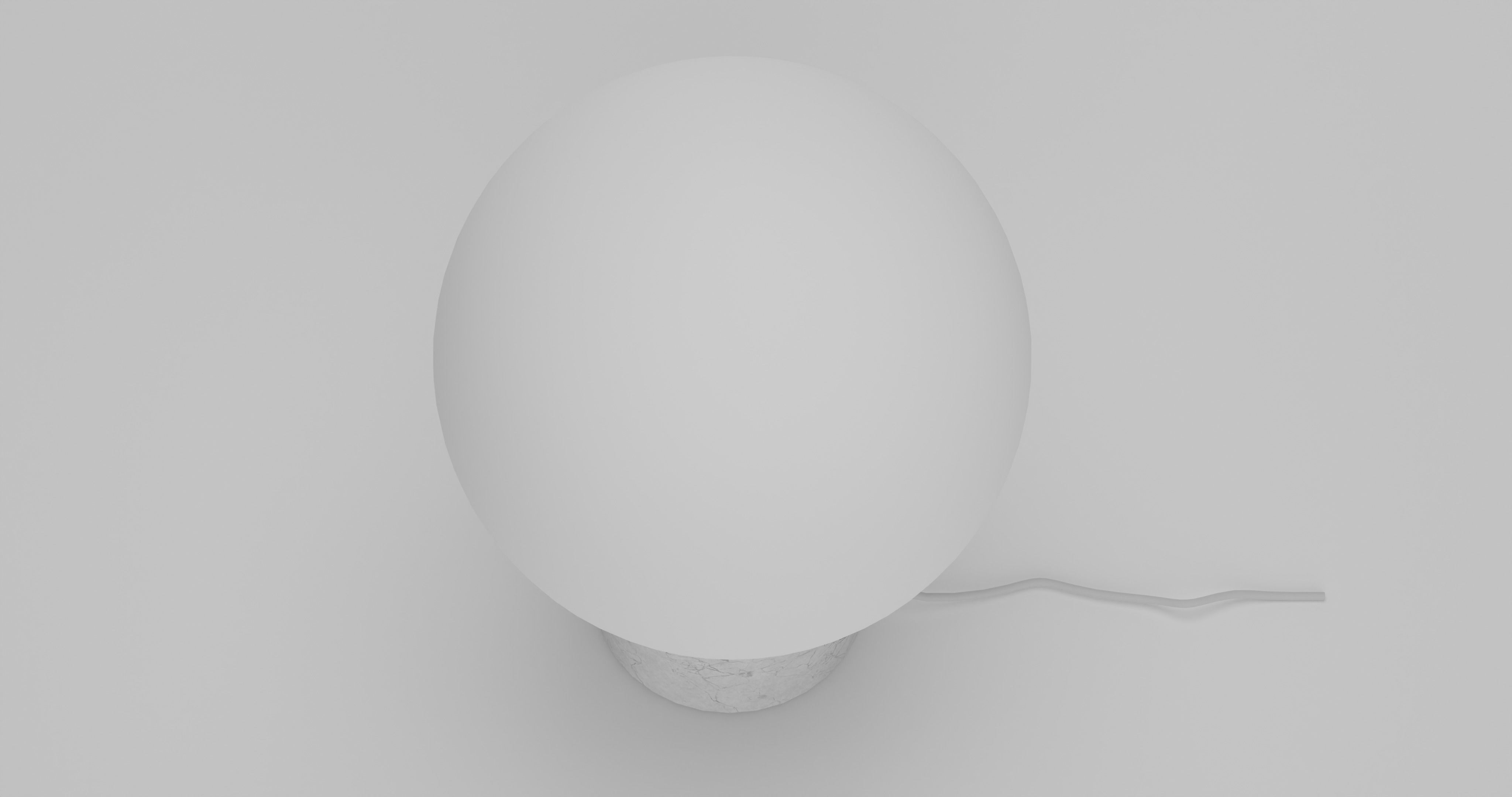 Floor Lamp Marble Low-poly 3D model_2