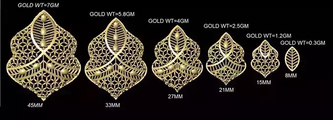 Turkish Kuwaiti dubai style Jali sets 004 3D print model