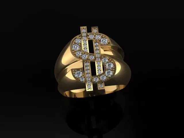 Dollar RIng 3D print model_0