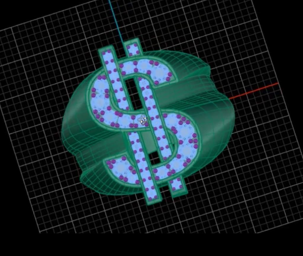Dollar RIng 3D print model_1