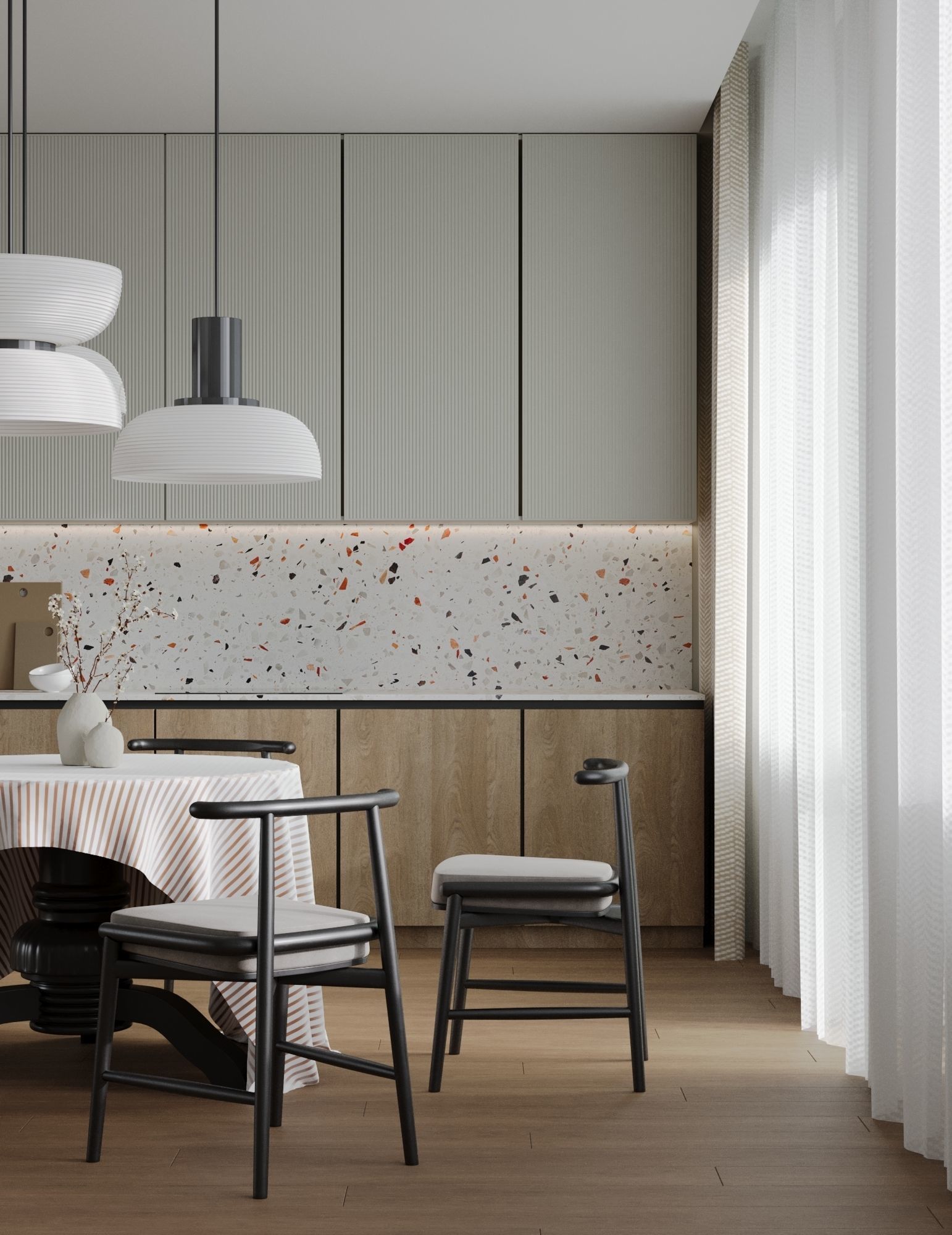 Kitchen Scene CORONA OBJ 2019 MAX 3D model_1