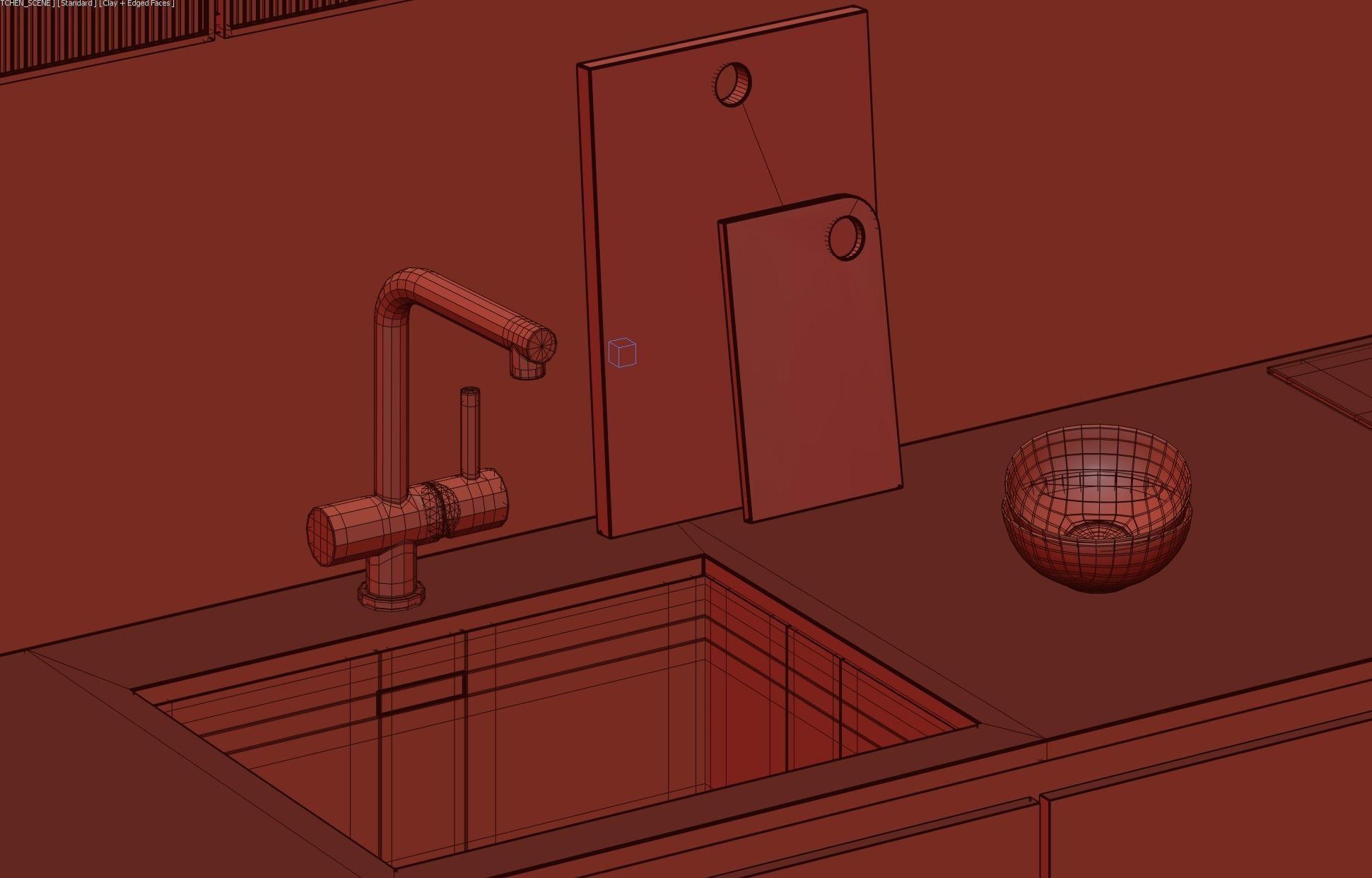 Kitchen Scene CORONA OBJ 2019 MAX 3D model_4