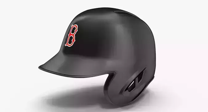 Baseball Helmet One Side Boston Black