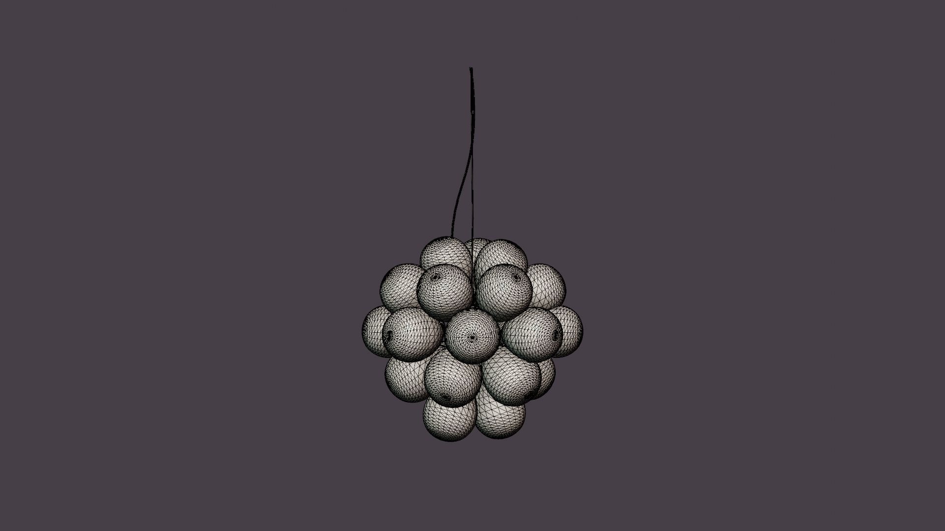 Gros Ceiling Lamp Low-poly 3D model_4