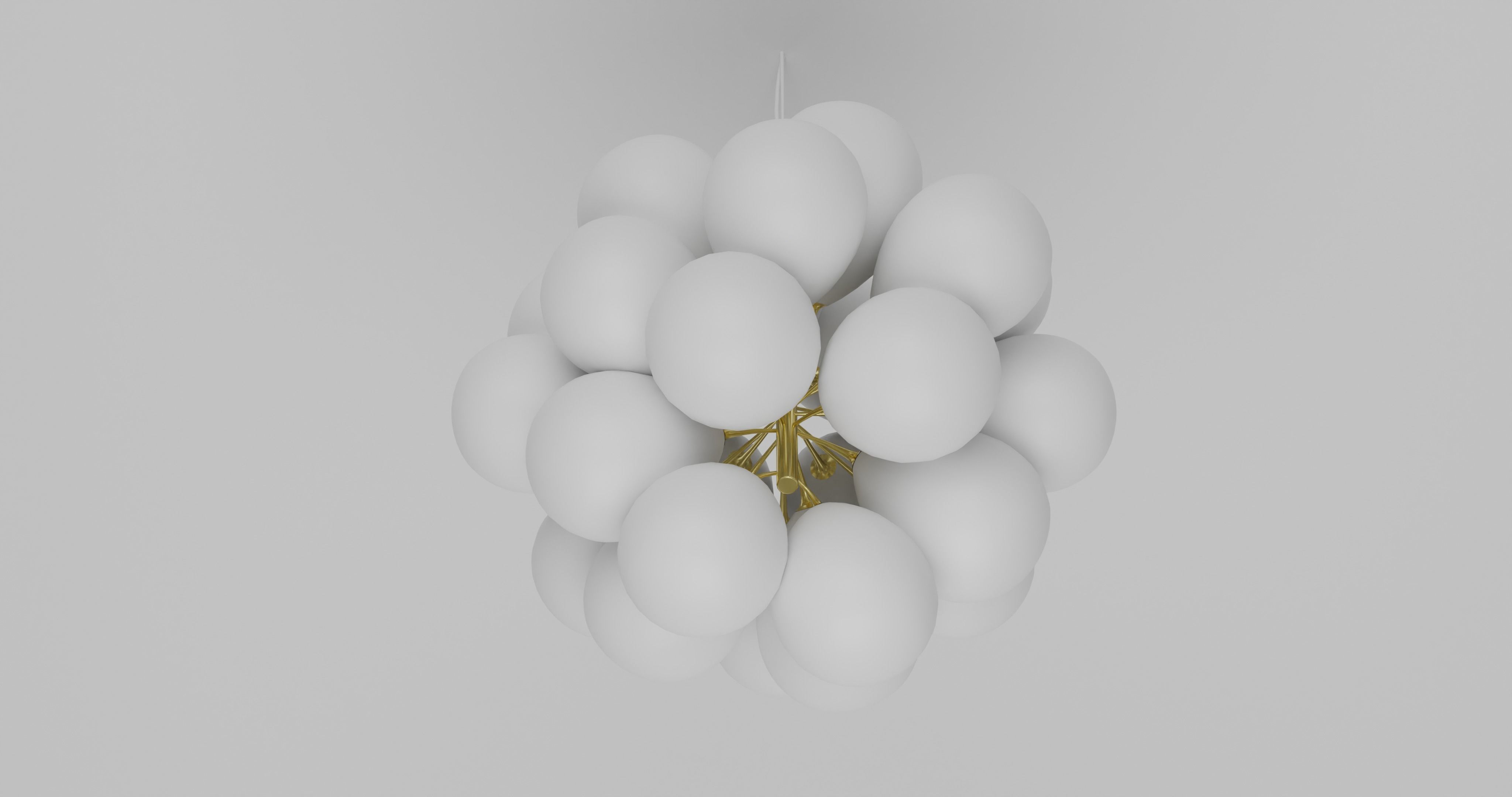 Gros Ceiling Lamp Low-poly 3D model_3
