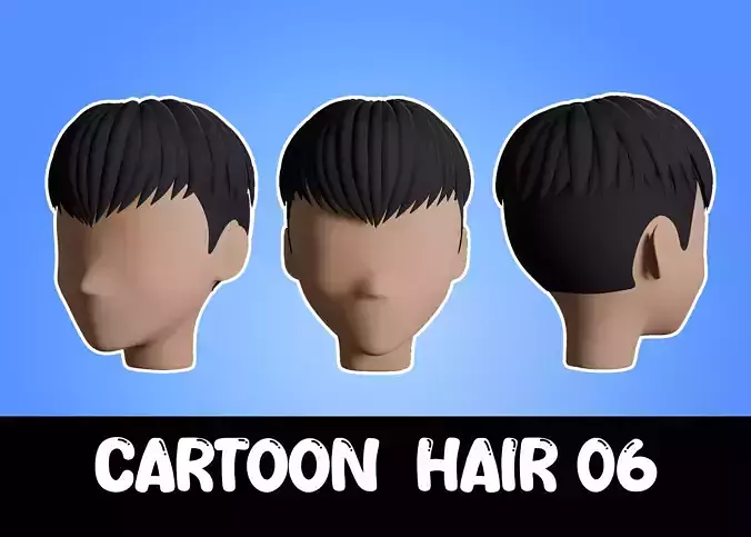 Cartoon Hair  06