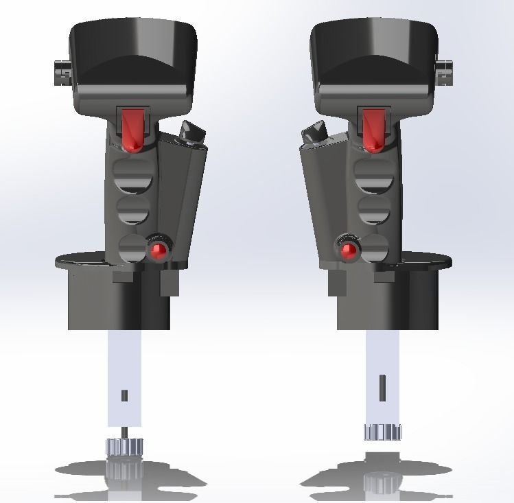 F-15E WSO sticks for 3D printing with all functional buttons 3D print model_5