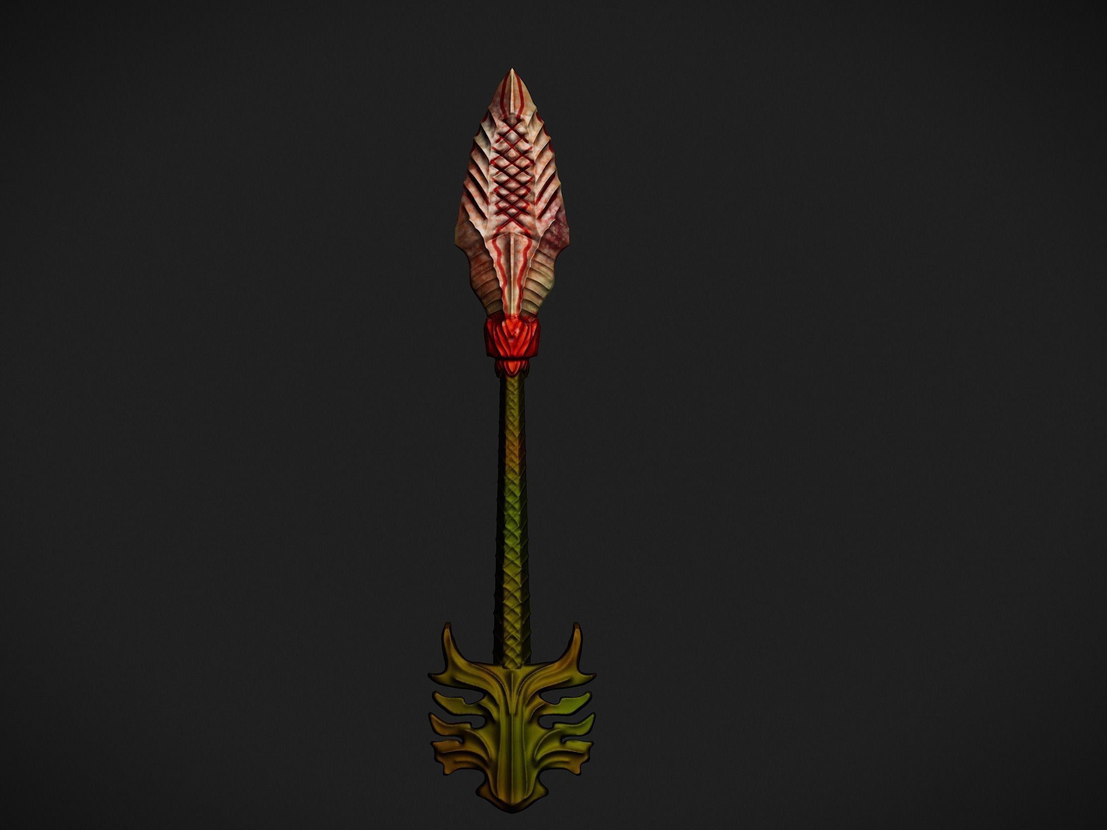 Stylized Arrow 3d model for Gaming 3D print model_3