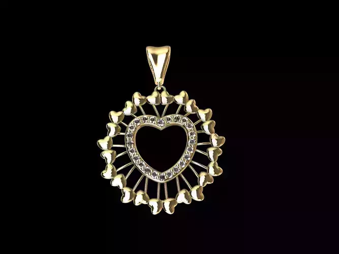 Sweet Hearts Diamond Pendant