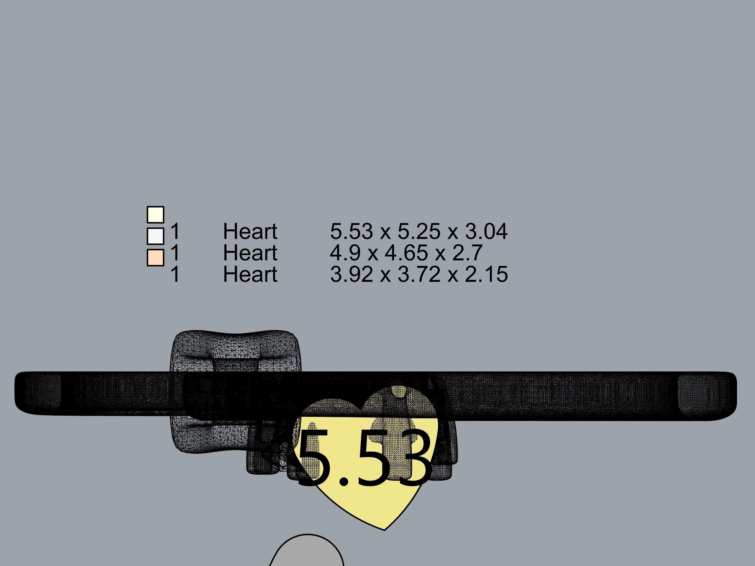 Heart Spiral Design Pendant 3D print model_13