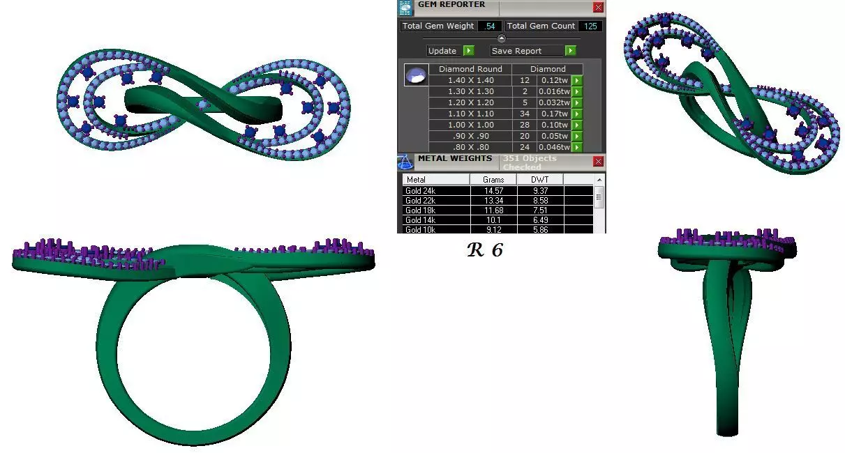 3d Rings Loading FANCY RINGS FOR WOMENS 63 3D model 3D printable | CGTrader