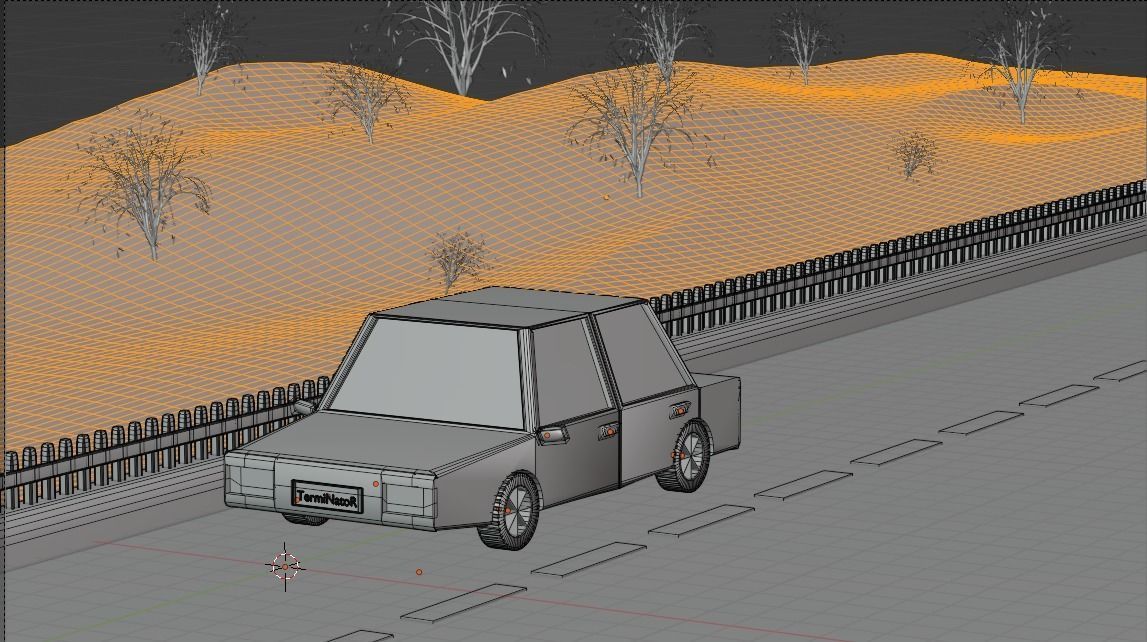 Atmospheric car 3D model_1