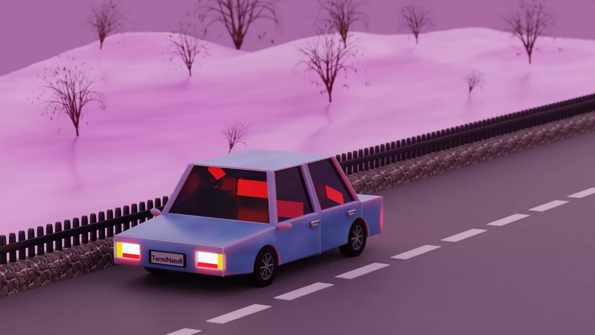 Atmospheric car 3D model_0