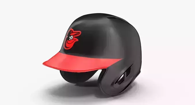 Baseball Helmet Two Sided Baltimore Black